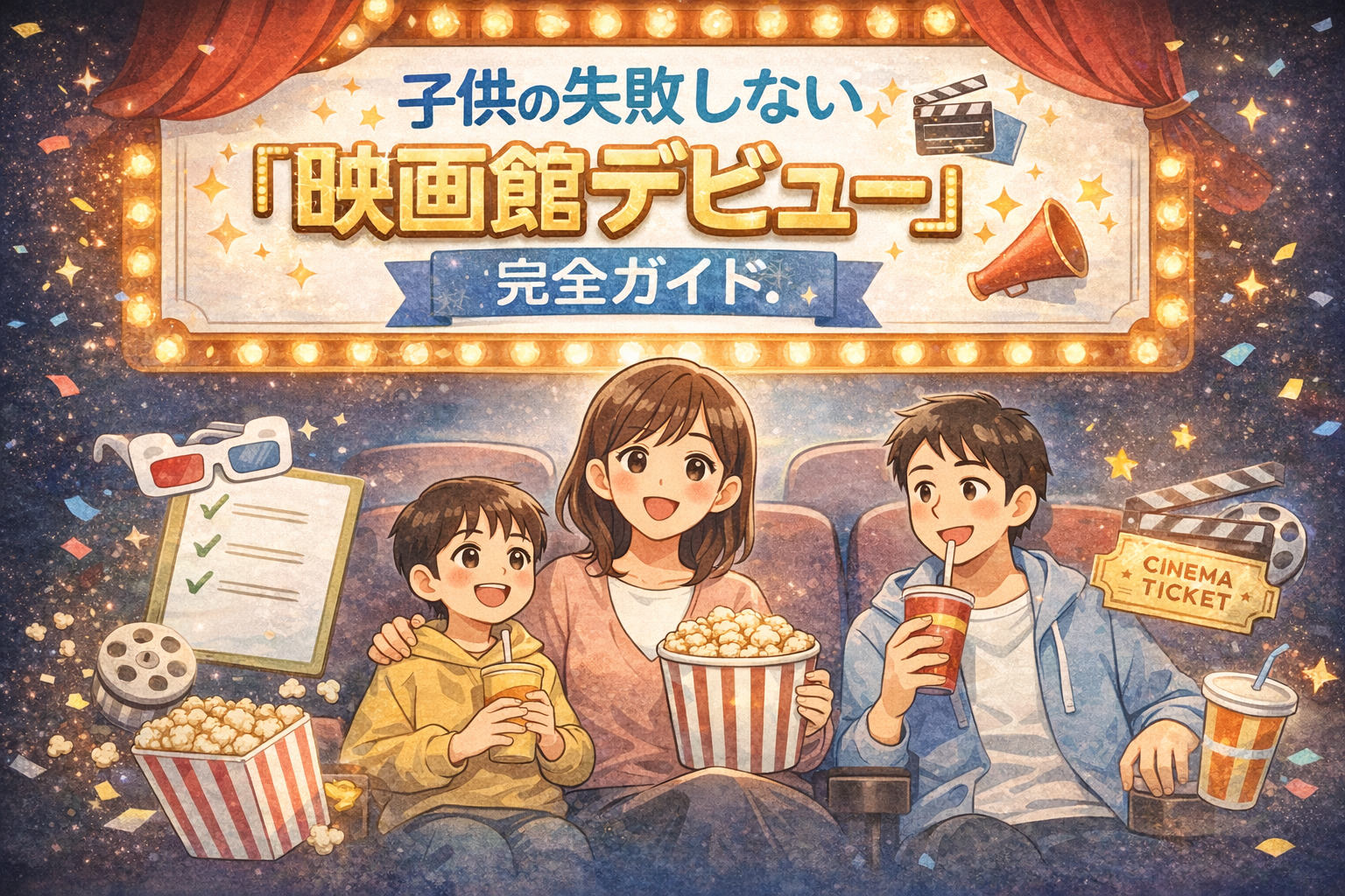 涙も、ぐずりも、全部思い出！失敗しない「映画館デビュー」完全ガイド
